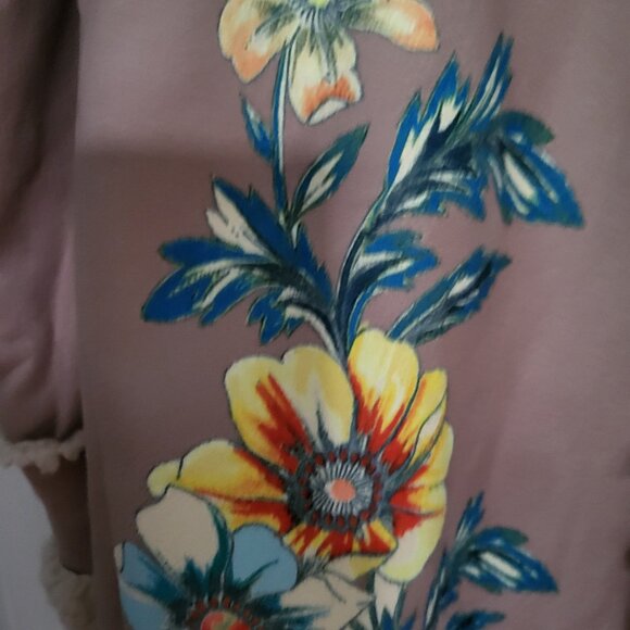 Johnny Was Sherpa Shearling Faux Fur Jacket - Picture 7 of 8